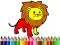 Spēle Back To School: Lion Coloring Book online