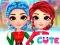 Spēle Rainbow Girls Christmas Outfits online