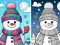 Spēle Coloring book Winter online
