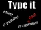 Spēle Type it online