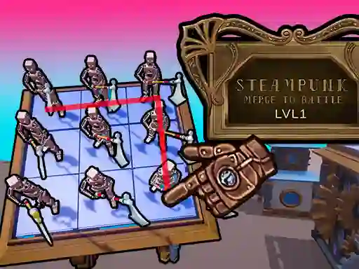 Spēle Steampunk Merge To Battle online