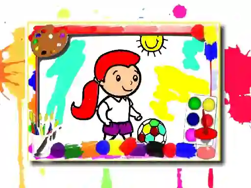 Spēle Football Coloring Book online