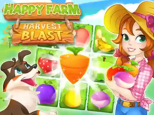 Spēle Happy Farm Harvest Blast online