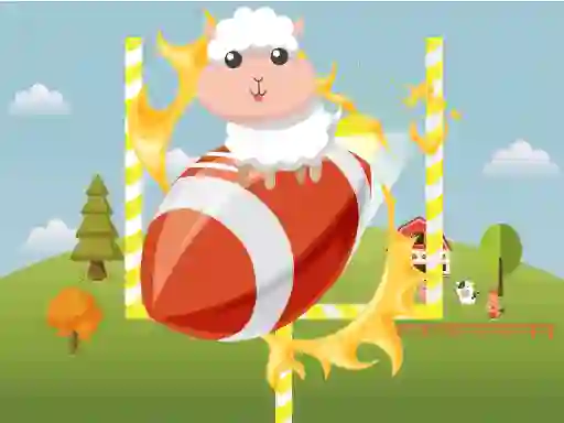 Spēle Animals Rugby Flick online