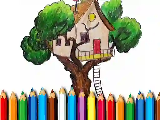 Spēle Tree House Coloring Book online