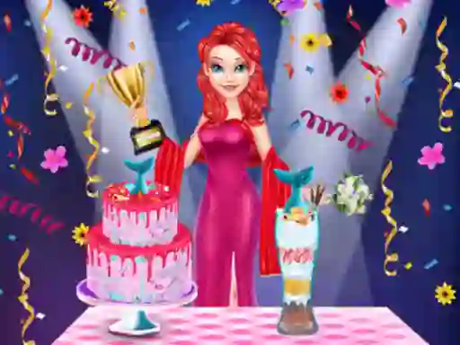 Spēle Mermaid Cake Cooking Design online