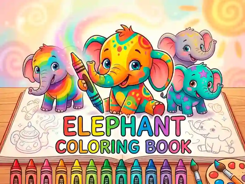Spēle Elephant Coloring Book online