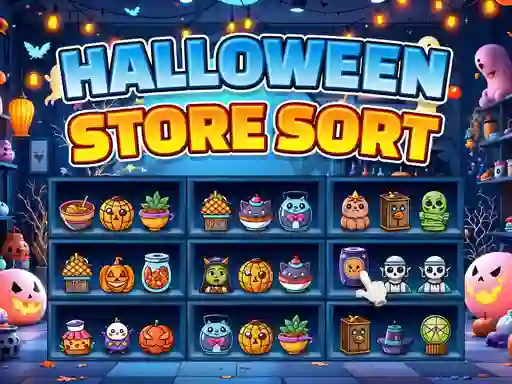 Spēle Halloween Store Sort online