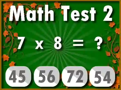 Spēle Math Test 2 online