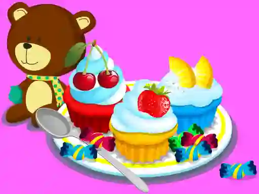 Spēle Cooking Colorful Cupcakes online