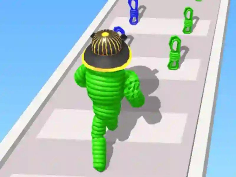 Spēle Rope-Man Run 3D online