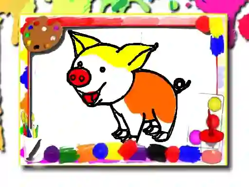 Spēle Pigs Coloring Book online