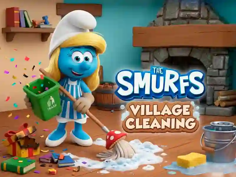 Spēle The Smurfs Village Cleaning online