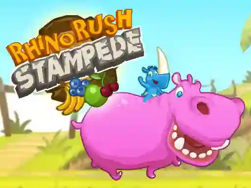 Spēle Rhino Rush Stampede online