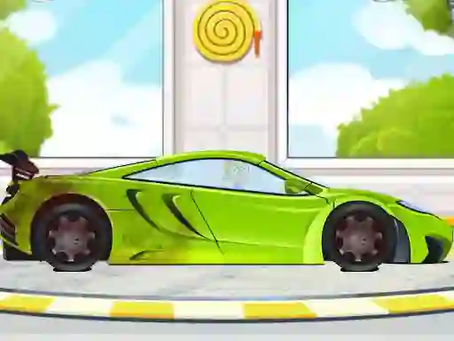 Spēle Sports Car Wash 2D online