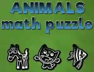 Spēle Animals Math Puzzles online