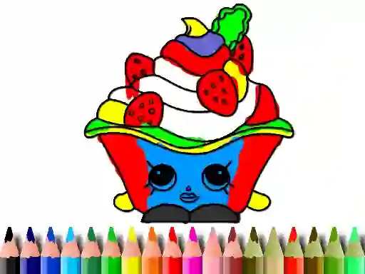 Spēle Back To School: Cake Coloring Book online