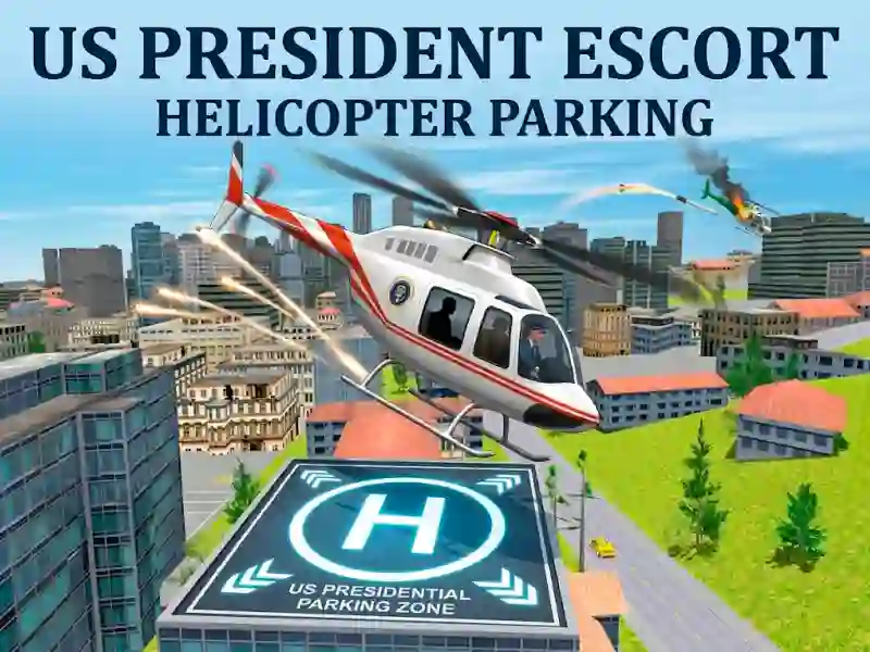Spēle US President Escort Helicopter Parking online