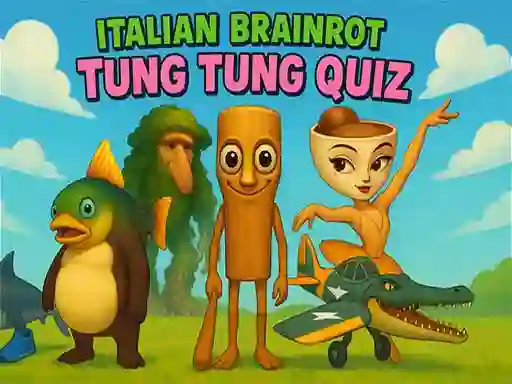 Spēle Italian Brainrot tung Tung Quiz online