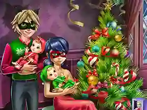 Spēle Dotted Girl Family Christmas online
