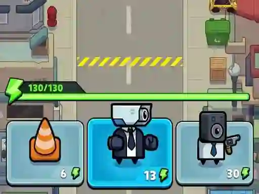 Spēle Toilet fight Police vs zombie online