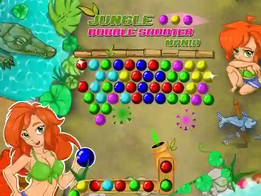 Spēle Jungle Bubble Shooter Mania online
