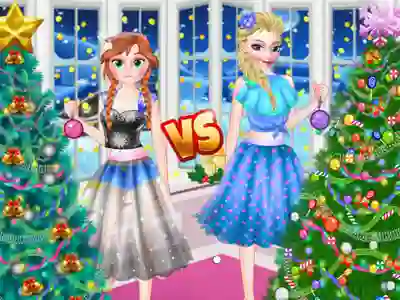 Spēle Ellie VS Annie Christmas Tree online