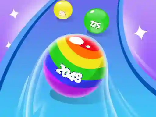 Spēle 2048 Run Gorgeous Balls online