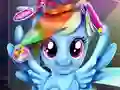 Spēle Rainbow pony real haircuts online