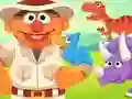 Spēle 123 Sesame Street: Ernie's Dinosaur Day Care online