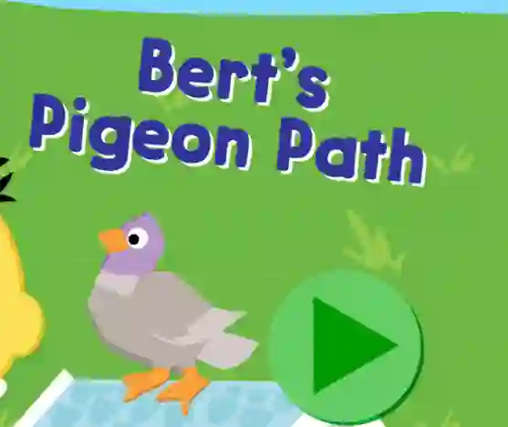 Spēle 123 Sesame Street: Bert's Pigeon Path online