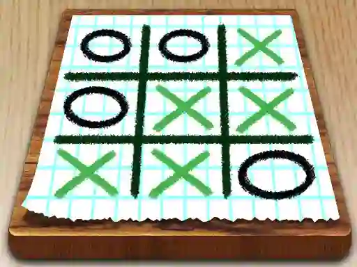 Spēle Tic Tac Toe Paper Note online