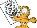 Spēle Garfield connects the dots online