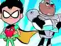 Spēle Teen Titans Jigsaw online