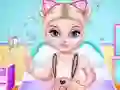 Spēle Naughty Baby Elsa's Weekend online