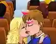Spēle Yellow Bus Kiss online
