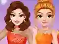 Spēle Princesses Ice Skating Dress Up online