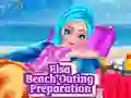 Spēle Elsa Beach Outing Preparation online