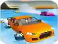 Spēle Crazy Water Surfing Car Race online