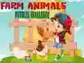 Spēle Farm Animals Puzzles Challenge online