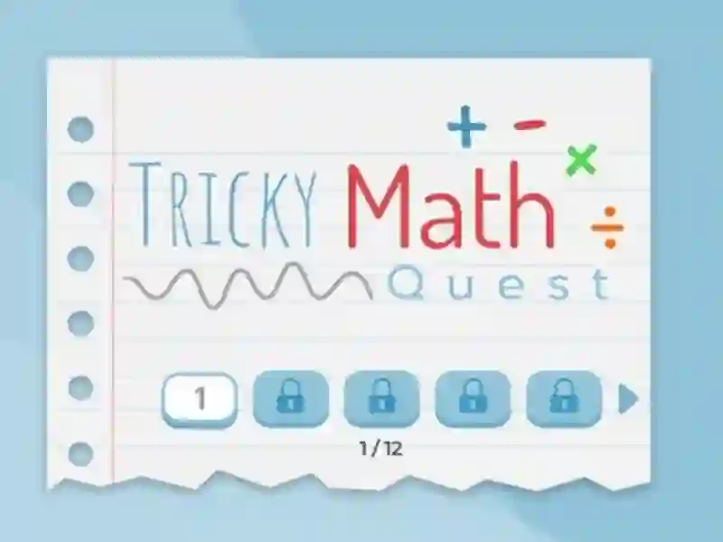 Spēle Tricky Math Quest online