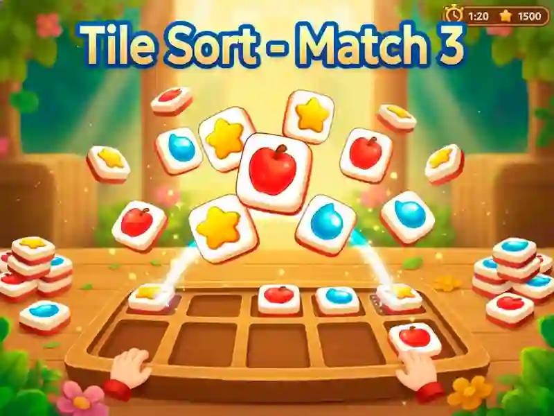 Spēle Tile Sort - Match 3 online