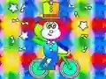 Spēle Coloring Book: Monkey Rides Unicycle online