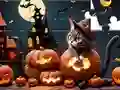 Spēle Jigsaw Puzzle: Halloween Cat online