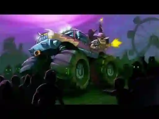 Spēle Zombie Smash: Monster Truck Racing online