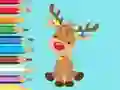 Spēle Coloring Book: Cute Christmas Reindeer online