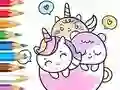 Spēle Coloring Book: A Cup Of Unicorn online