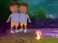 Spēle Twins Escape From Night Forest online
