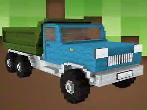 Spēle Blockcraft Truck Jigsaw online