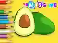 Spēle Coloring Book: Avocado Fruit online